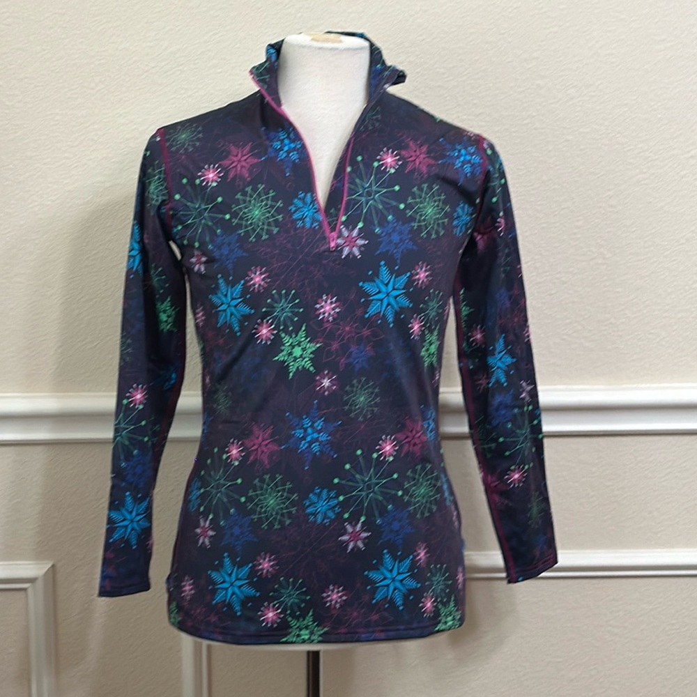 PolarMax 4.0 HEAVYWEIGHT ZIP MOCK - Snowflake Multi